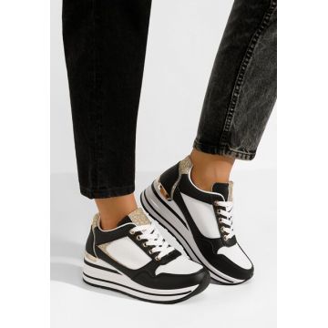Sneakers dama cu platforma Bienna negri
