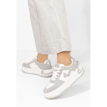 Sneakers dama Darrya albi