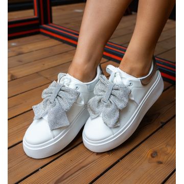 Sneakers dama Eva Argintii