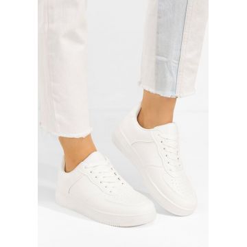 Sneakers dama Geneua albi