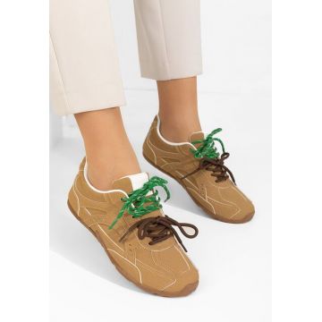 Sneakers dama Idylla kaki