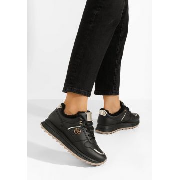 Sneakers dama imblaniti Carris negri