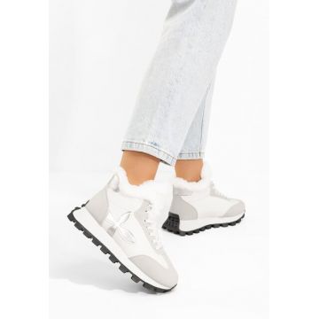 Sneakers dama imblaniti Ozia albi