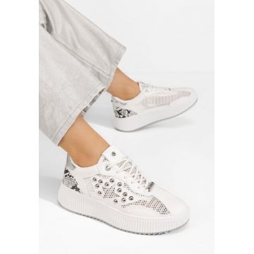 Sneakers dama Jeanetta albi