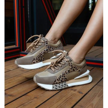 Sneakers dama Klery Khaki