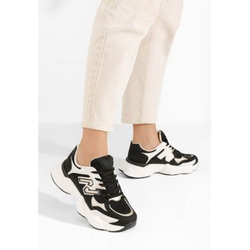 Sneakers dama Louie negri