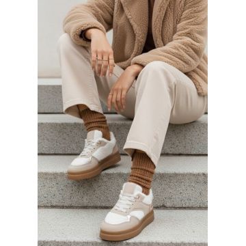 Sneakers dama Maisie bej
