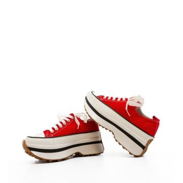 Sneakers dama Marble Rosii