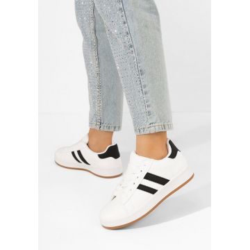 Sneakers dama Mynara albi