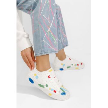 Sneakers dama Nevara albi