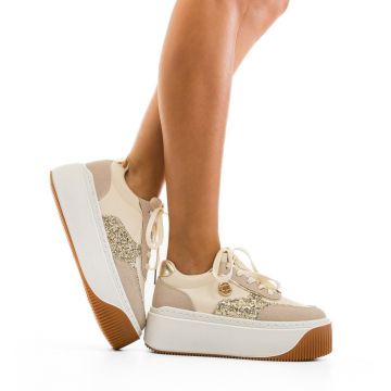 Sneakers dama Plouta Bej