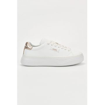 Pantofi sport de piele ecologica cu detalii logo