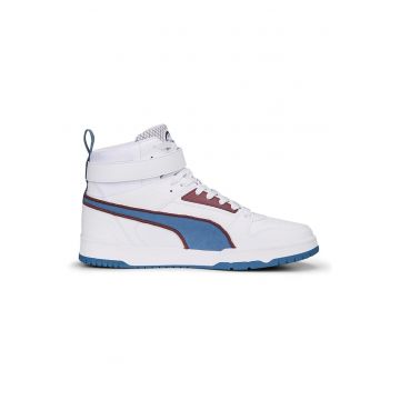 Pantofi sport mid-high unisex Game Retro - Alb/Albastru inchis
