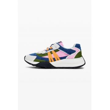 Pantofi sport wedge cu segmente sintetice