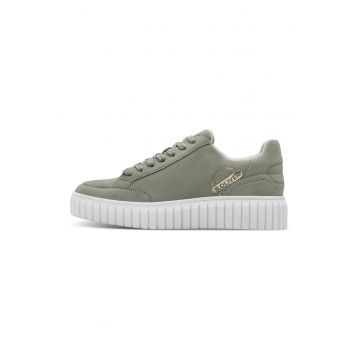 Pantofi sport flatform din piele ecologica