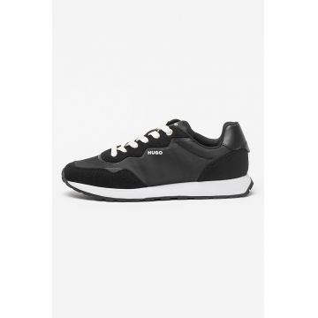 Pantofi sport low-cut cu segmente din material sintetic