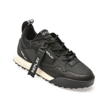 Pantofi sport REPLAY negri, MS8L15L, din material textil