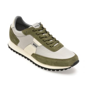 Pantofi sport BOSS verzi, 8723, din material textil
