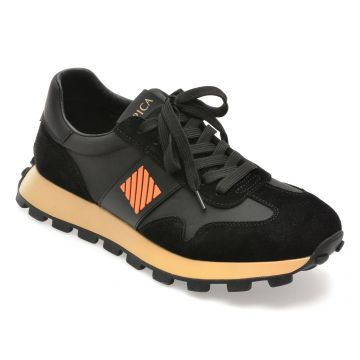 Pantofi sport EPICA negri, 110016, din material textil
