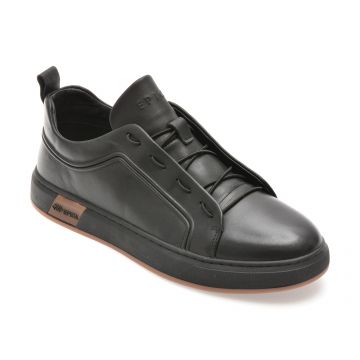 Pantofi sport EPICA negri, 300166, din piele naturala