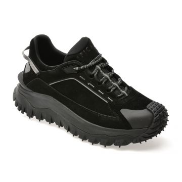 Pantofi sport EPICA negri, 59303, din piele naturala