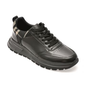 Pantofi sport EPICA negri, 6067, din piele naturala