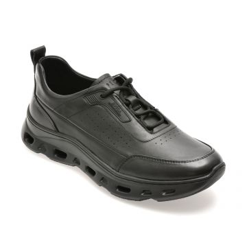 Pantofi sport EPICA negri, RF723, din piele naturala