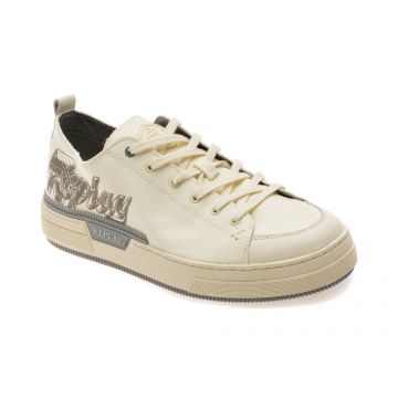 Pantofi sport REPLAY albi, MZ6R06T, din material textil