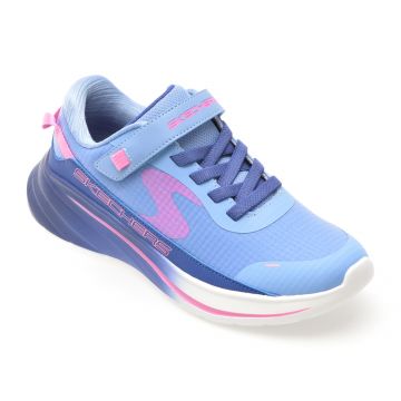 Pantofi sport SKECHERS albastri, WAVE 92, din material textil