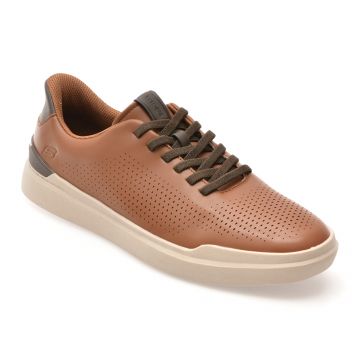 Pantofi sport SKECHERS maro, OWEN, din piele ecologica