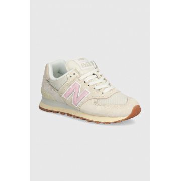 New Balance sneakers 574 culoarea bej, WL574GU2