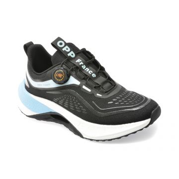 Pantofi sport OPP negri, H2988, din material textil
