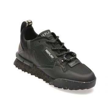 Pantofi sport REPLAY negri, GMS1P, din material textil