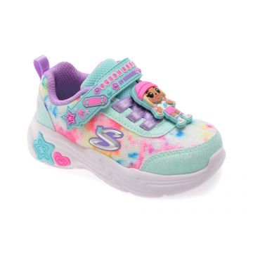 Pantofi sport SKECHERS multicolor, SNUGGLE SNEAKS, din material textil