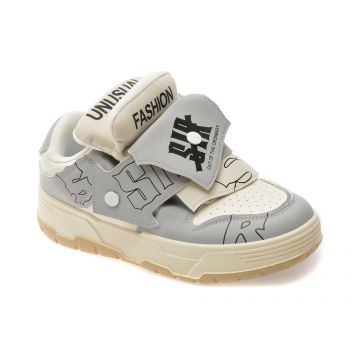 Pantofi sport FASHION gri, C242, din piele ecologica