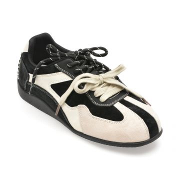 Pantofi sport GRYXX alb-negru, 2051, din piele naturala