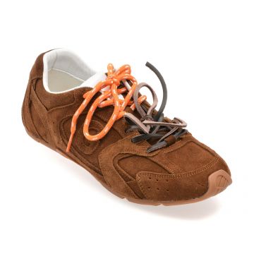 Pantofi sport GRYXX maro, 1G41S, din piele intoarsa