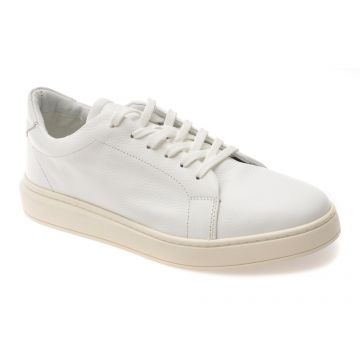 Pantofi sport BULETTI albi, 7162, din piele naturala