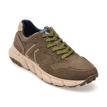 Pantofi sport CALLAGHAN kaki, 63800, din piele naturala