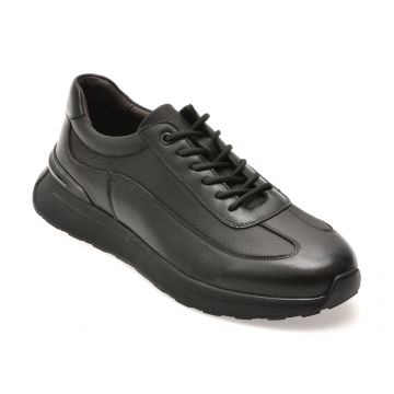 Pantofi sport EPICA negri, 312A, din piele naturala