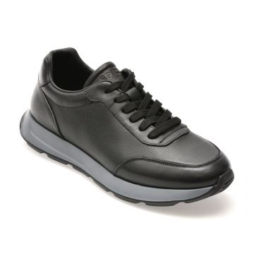 Pantofi sport EPICA negri, LN45, din piele naturala