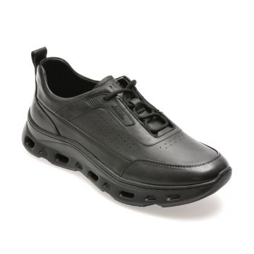 Pantofi sport EPICA negri, RF723, din piele naturala