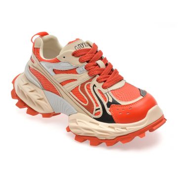 Pantofi sport GRYXX rosii, 8859, din piele naturala