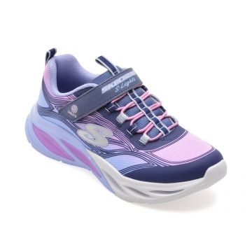 Pantofi sport SKECHERS bleumarin, COSMIC GLOW, din material textil