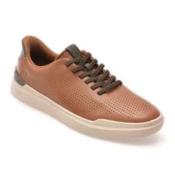 Pantofi sport SKECHERS maro, OWEN, din piele ecologica