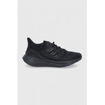 Adidas Pantofi EQ21 Run H00545 culoarea negru, cu toc plat