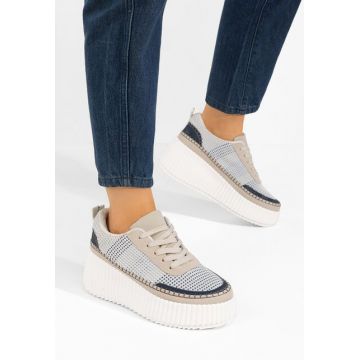 Sneakers cu platformă Tamylsa albastri