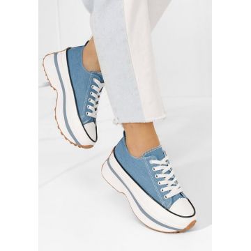 Tenisi cu platformă Cathleen denim