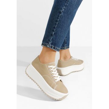 Tenisi cu platformă Roselina kaki