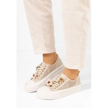 Tenisi cu platformă Soreia bej